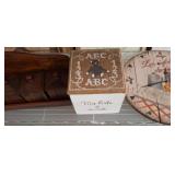 Decorative Wooden Items and Painted Box Lot