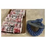 Christmas Ribbon Rolls and Rope Swing Seat