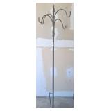 Metal Four-Hook Outdoor Plant Hanger Stand