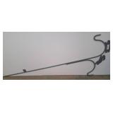 Metal Shepherd Hook With Decorative Squirrel Desig