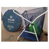 Folding Cart and Pop-Up Beach Tent kids sand bucke
