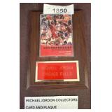 Michael Jordan Card and Plaque Display