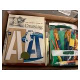 Boxed Art Supplies and Drawing Books Assortment