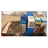 Puzzle Lot Including Colorluxe and Rose Art