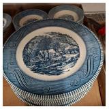 Currier & Ives by Royal Blue Dinnerware Set