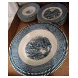 Currier & Ives Dinnerware by Royal, Made in USA