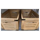 Two Wooden Storage Crates