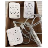 Power Outlet Expanders with USB Ports