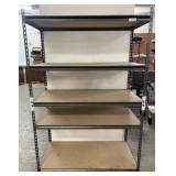 Metal Storage Shelving Unit with Particleboard