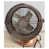 Copper-Toned Electric Table Fan by Windstream
