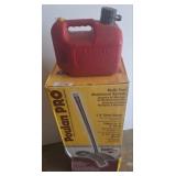 Poulan Pro Edger Attachment and Gasoline Can
