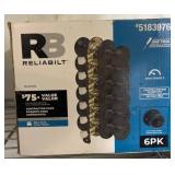 Reliabilt Baron Door Knob 6-Pack, Bed/Bath Use