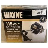 Wayne PC2 Utility Pump, 115V, 340 GPH