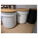 Ceramic and Glass Canisters with Lids