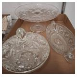 Pressed Glass Serving Pieces