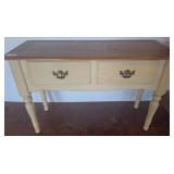 Two-Drawer Wood Console Table