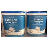 Two Containers of Amazon Basics Dishwasher Deterge