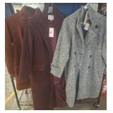 Three Womenï¿½s Coats in Varied Styles and Colors
