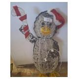 Light-Up Penguin Decoration With Santa Hat