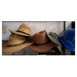 Hats Including Straw, Felt, and Hard Hat