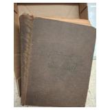 Bound Book With Loose Pages in Brown Cover