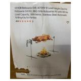 Vevor Electric Rotisserie Grill Kit, 88 lbs