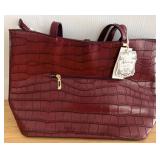 Alyssa Faux Crocodile Embossed Tote Bag