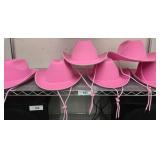 Pink Felt Cowboy Hats