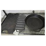 Cast Iron Griddle, Skillet, and Cornbread Pan