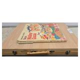 Art Set in Wooden Case and Richard Scarry Book