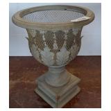 Cast Iron Planter with Decorative Cutouts 16in