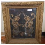 Framed Artwork of Dancers with Gilded Design w3