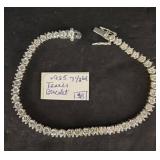Sterling Silver Tennis Bracelet, 7.5 Inches