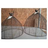 Lulu & Co. Wire Domes With Bird Finials