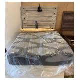 Queen frame Platform with Drawers and Headboard