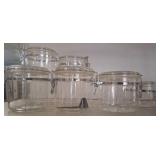 Clear Locking Lid Storage Jars
