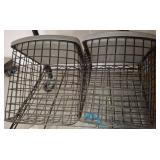 Metal Wire Storage Baskets with Plastic Tops