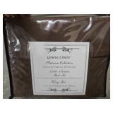 Geneva Linens Platinum King Sheet Set