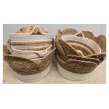 Woven Storage Baskets with Handles