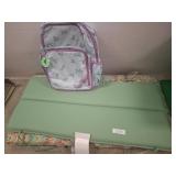 Printed Backpack and Padded Cushion Set