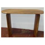 Oval Wood Console Table, 42x14x30
