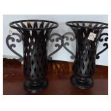 Lulu & Co. Metal Urn-Style Vases