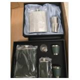 Jim Beam Branded Flask Sets with Accessories