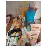 Sunscreen, Tumblers, and Sunglasses