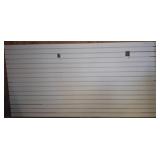 White Slat Wall Display Panel, 8 ft x 4 ft