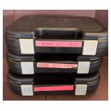 Three Empty Glock Cases