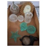 Decorative Glassware and Frame Lot