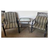 Outdoor Patio Chair Set with Side Table