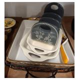 Temp-tations Floral Lace Bakeware with Utensils