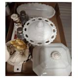 Ceramics and Milk Glassware Lot